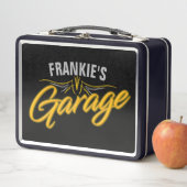 Hot-rod retro Neon Style Biker Custom Garage (In situ)