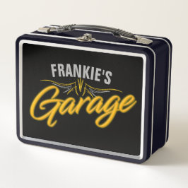 Hot-rod retro Neon Style Biker Custom Garage