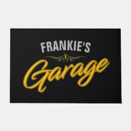 Hot-rod retro Neon Style Biker Custom Garage Deurmat