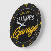 Hot-rod retro Neon Style Biker Custom Garage Grote Klok (Hoek)