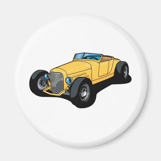 Hot Rod Roadster Magneet (Voorkant)