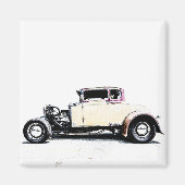 Hot Rod Roadster Magnet (Voorkant)