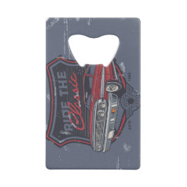 Hot Rod Roestvrij stalen flesopener Creditkaart Flessenopener