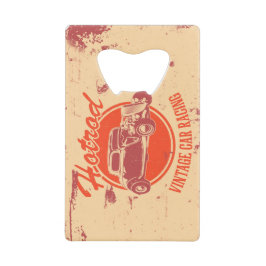 Hot Rod Roestvrij stalen flesopener Creditkaart Flessenopener