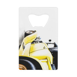 Hot Rod Roestvrij stalen flesopener Creditkaart Flessenopener