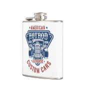 Hot Rod Roestvrij stalen kolf Heupfles (Links)