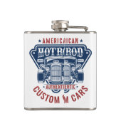 Hot Rod Roestvrij stalen kolf Heupfles (Achterkant)