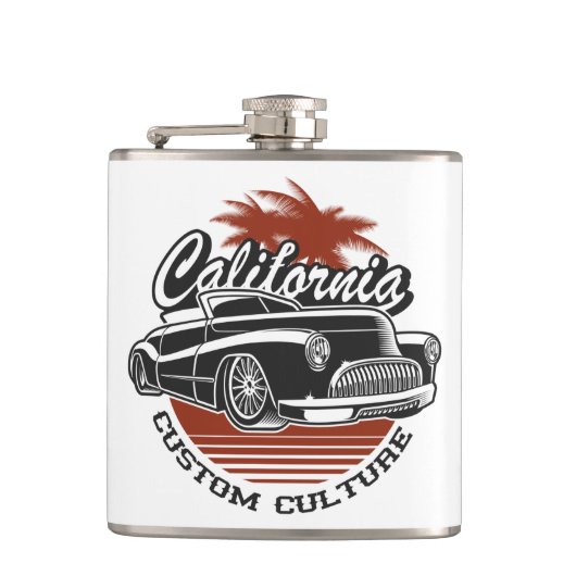 Hot Rod Roestvrij stalen kolf Heupfles (Voorkant)