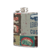 Hot Rod Roestvrij stalen kolf Heupfles (Links)