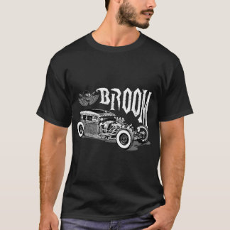 Hot Rod Schedel met Spark Plugs Vintage Stijl. T-shirt