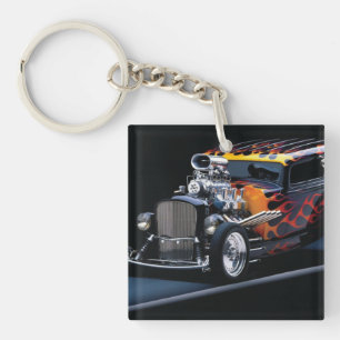 Hot rod sleutelhanger