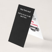 Hot Rod Spade Visitekaartje (Achterkant)