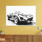 Hot Rod stretched canvas afdrukken (Insitu (Woonkamer))