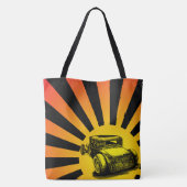 Hot Rod Sunset Canvas tas (Achterkant)