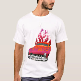 hot rod vlamme wijf veegwagen amerikaanse muskusbo t-shirt