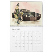 Hot-Rod Wall Calendar en Retro Pinups Kalender (Mar 2026)