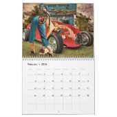 Hot-Rod Wall Calendar en Retro Pinups Kalender (Feb 2026)
