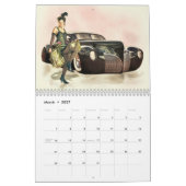 Hot-Rod Wall Calendar en Retro Pinups Kalender (Mar 2027)