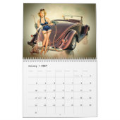 Hot-Rod Wall Calendar en Retro Pinups Kalender (Jan 2027)