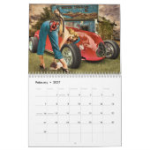 Hot-Rod Wall Calendar en Retro Pinups Kalender (Feb 2027)