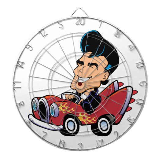Hot Rodder Dartbord (Voorkant)