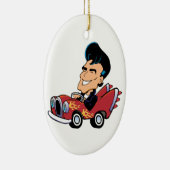 Hot Rodder Keramisch Ornament (Rechts)