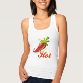 "Hot" rode Spaanse peper Tanktop
