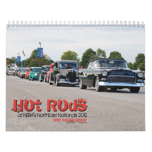 Hot Rods bij National 2012 van NSRA in NorthEast N Kalender (Hoes)