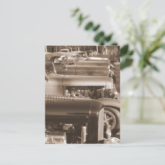 Hot Rods Briefkaart (Staand voorkant)