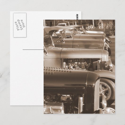 Hot Rods Briefkaart (Voorkant / Achterkant)