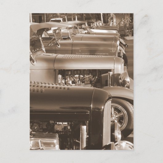 Hot Rods Briefkaart (Voorkant)