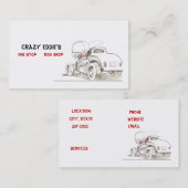 Hot Rods en Automobiles Visitekaartje Ideeën (Voorkant / Achterkant)