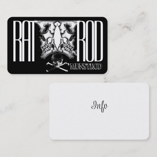 Hot Rods en Automobiles Visitekaartje Ideeën (Voorkant / Achterkant)