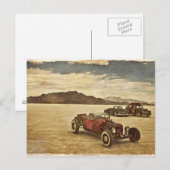 Hot Rods op Bonneville-briefkaart Briefkaart (Voorkant / Achterkant)