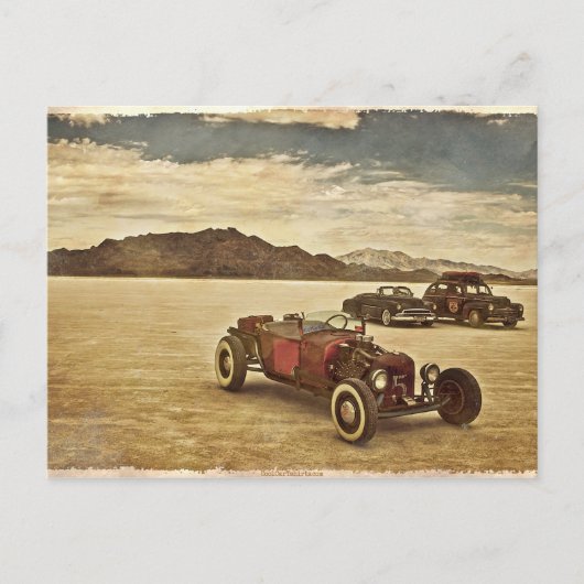 Hot Rods op Bonneville-briefkaart Briefkaart (Voorkant)