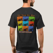 Hot Rods voor meisjes T-shirt met Mustang Pop Art  (Achterkant)