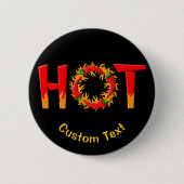 HOT RONDE BUTTON 5,7 CM (Voorkant)