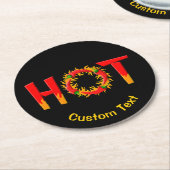 HOT RONDE KARTONNEN ONDERZETTER (Gebogen)