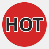 Hot Ronde Sticker (Voorkant)
