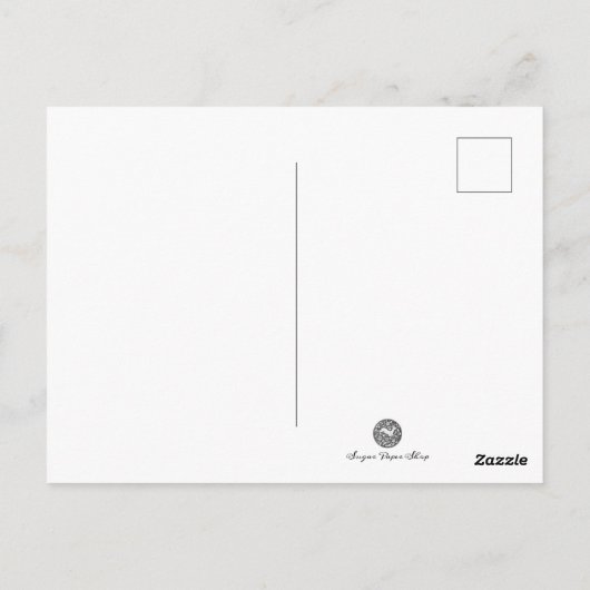 Hot-roze 1920s flatteress art deco-Briefkaart Briefkaart (Achterkant)