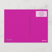Hot-roze achtergrond op een Briefkaart (Achterkant)