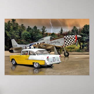 Hot-roze afdrukken 1 poster