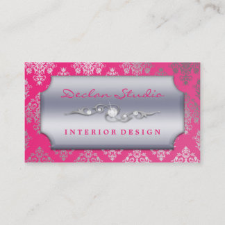 Hot-roze afneembare Mode van de demper/intern ontw Visitekaartje
