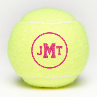Hot-roze All-American Monogram Tennis Balls Tennisballen