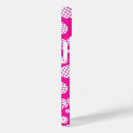 Hot-roze anananassen en bloempatroon Case-Mate iPhone case (Achterkant / Rechts)