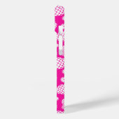 Hot-roze anananassen en bloempatroon Case-Mate iPhone case (Achterkant / Links)