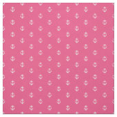 Hot roze anker afdrukken stof (Swatch)