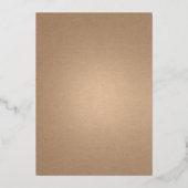 Hot-roze Arch Floral Monogram Folie Folie Uitnodiging (Achterkant)