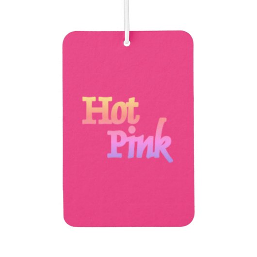 Hot Roze auto luchtverfrisser (Voorkant)