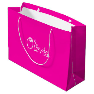 Hot-roze Baby shower Gift Bag Groot Cadeauzakje